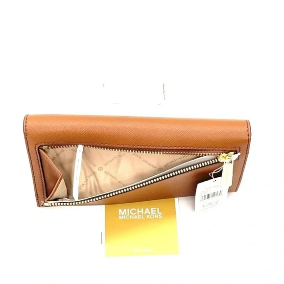 Michael Kors Large Large Quilted Trifold Wallet Pink/Gold - Picture 6 of 8